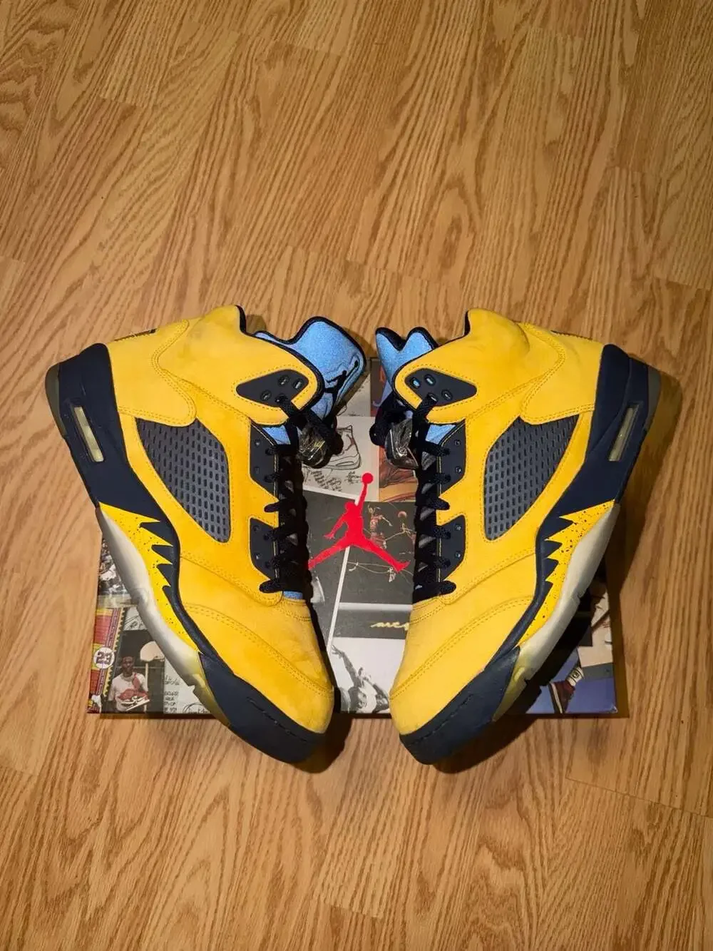 Air Jordan 5 Retro Michigan (2019) CQ9541-704‼️SHIP FAST‼️SZ 12M REPLACEMENT BOX